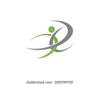 Health success people care logo and symbols template
