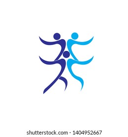 Health success people care logo and symbols template - Vector

