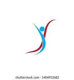 Health success people care logo and symbols template - Vector

