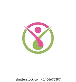 Health success people care logo and symbols template
