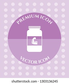 Health Supplements Icon for Web. Application, Software & Graphic Design.