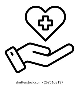 Elemento de icono de Asistencia de salud para diseño