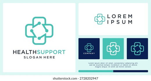Tecnología de diseño de logotipos de Asistencia de la salud.