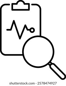  Health Surveillance icon single line style high quality