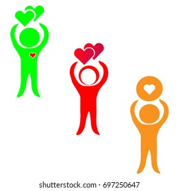 Health symbol isolated on white background. Vector illustration.