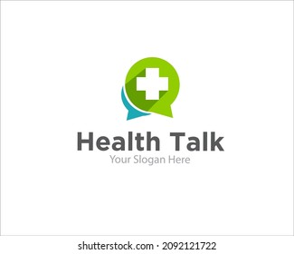 Health Talk Logo Designs Simple Modern For Medical Application Icon