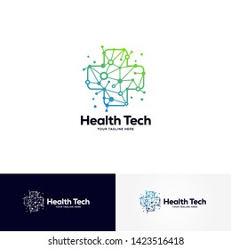 Health Tech Logo Designs Template, Healthcare Logo Designs	