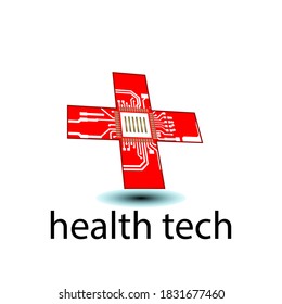 health tech logo designs template, healthcare logo designs