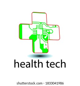 health tech logo designs template, healthcare logo designs