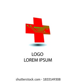 health tech logo designs template, healthcare logo designs