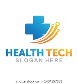 Health Tech Logo Vector Inspiration