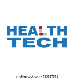 Health Technology (HealthTech) - text that replaced L with medicine 