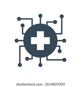 Health Technology Icons inspiration. Stock Illustration