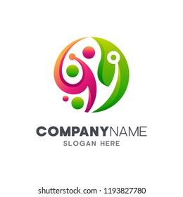health and technology logo concept