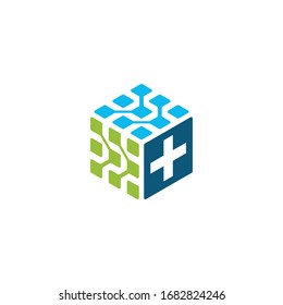 Design-Vektorillustration für Gesundheitstechnologie