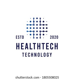 Health Technology Premium Vector Logo medicine Design