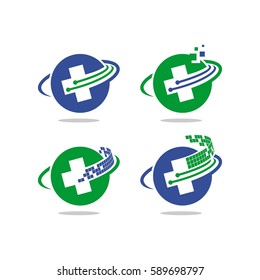 Health Technology Vector Logo