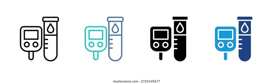 Gesundheitstest-Symbolsatz für mehrere Stilkollektionen