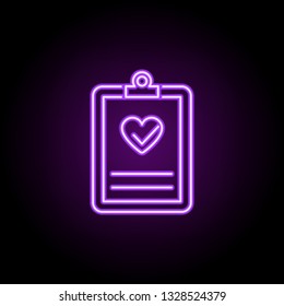 health tests line icon. Elements of Medicine in neon style icons. Simple icon for websites, web design, mobile app, info graphics
