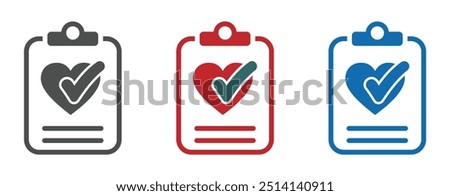 Health tests and medical services vector icons