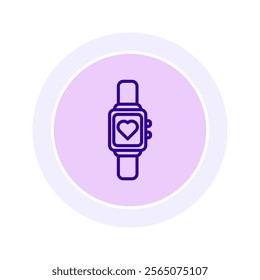 Health Tracker color circle icon , vector, pixel perfect, illustrator file