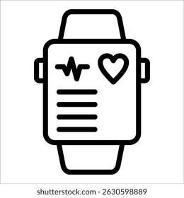 Health Tracker Icon Element For Design