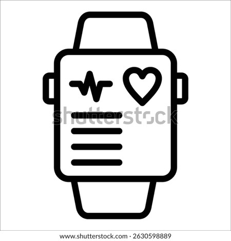 Health Tracker Icon Element For Design