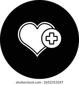 Gesundheitsvektorsymbol. Kann für Druck-, Mobil- und Web-Anwendungen verwendet werden.