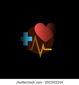 Health. Vector icon in gradient style