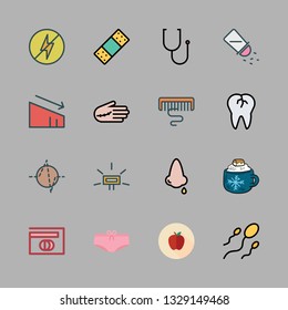 health vector icon set