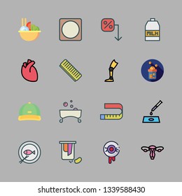 health vector icon set