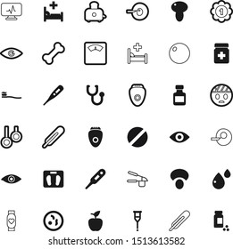health vector icon set such as: damage, toaster, circle, idea, dentist, brush, active, paste, teeth, toast, fitball, toothbrush, pulse, breakfast, bacterium, happy, spectrum, leaf, victory, mercury