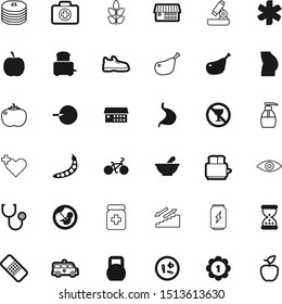health vector icon set such as: prohibited, sexy, young, tomato, climbing, ride, hygiene, kilo, lightning, hair, infection, fetal, stack, heavy, flow, herbal, female, medal, chemistry, growth
