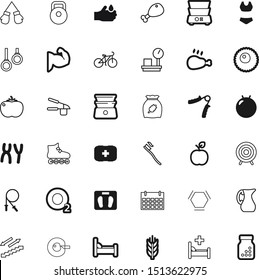 health vector icon set such as: skates, decoration, fertility, knowledge, tasty, girl, bottle, outline, tour, prescription, oxygen, travel, fiber, gas, punch, step, garlic, tablet, pregnancy, bicycle