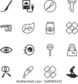 health vector icon set such as: sterilized, confectionery, hipster, preparation, stick, rope, scanner, intern, system, waves, beauty, spermatozoon, occupation, watch, examining, scout, vitro
