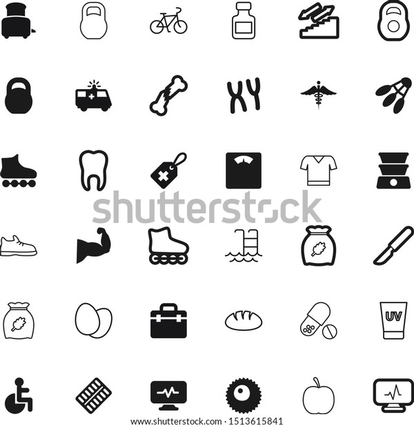 health vector icon set such as: people, shirt,\
chicken, item, xy, snake, infertility, dentistry, sunscreen, bones,\
sneaker, shoes, cut, biotechnology, adult, outdoor, dental,\
chromosome, surgical