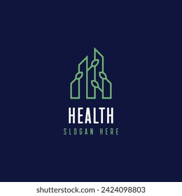 Health - vector logo concept illustration. Human vector logo.