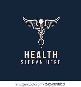 Health - vector logo concept illustration. Human vector logo.