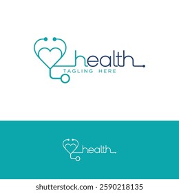Health vector logo design template