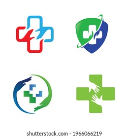 Health Vector Set Logo Design Template.