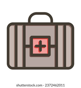 Health Vector Thick Line Filled Colors Icon For Personal And Commercial Use.
