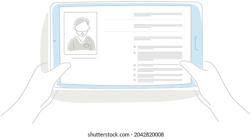 Fragebogen für Gesundheitsbesucher, Arbeitsunterlagen