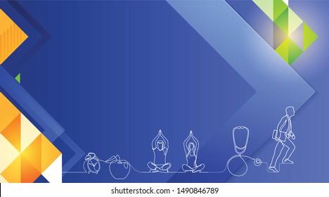 Health and Wealth abstract background