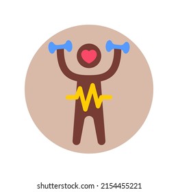 Health Wellness icon in vector. Logotype