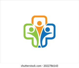 Health and wellness logo design template vector.