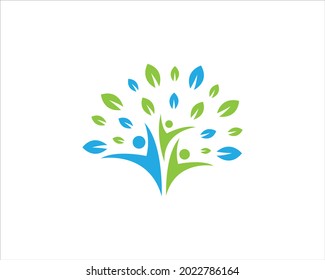 Health and wellness logo design template vector.