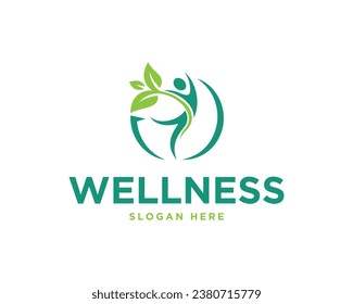 Health And Wellness Logo Therapeutic And Holistic Health Center Logo Design Vector Template.