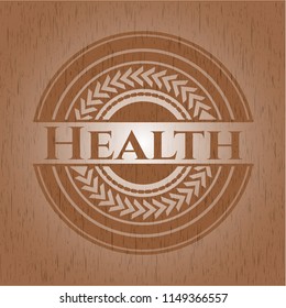 Health wood emblem. Vintage.