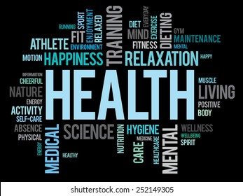 HEALTH word cloud concept