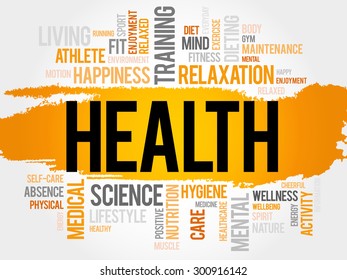 HEALTH word cloud concept
